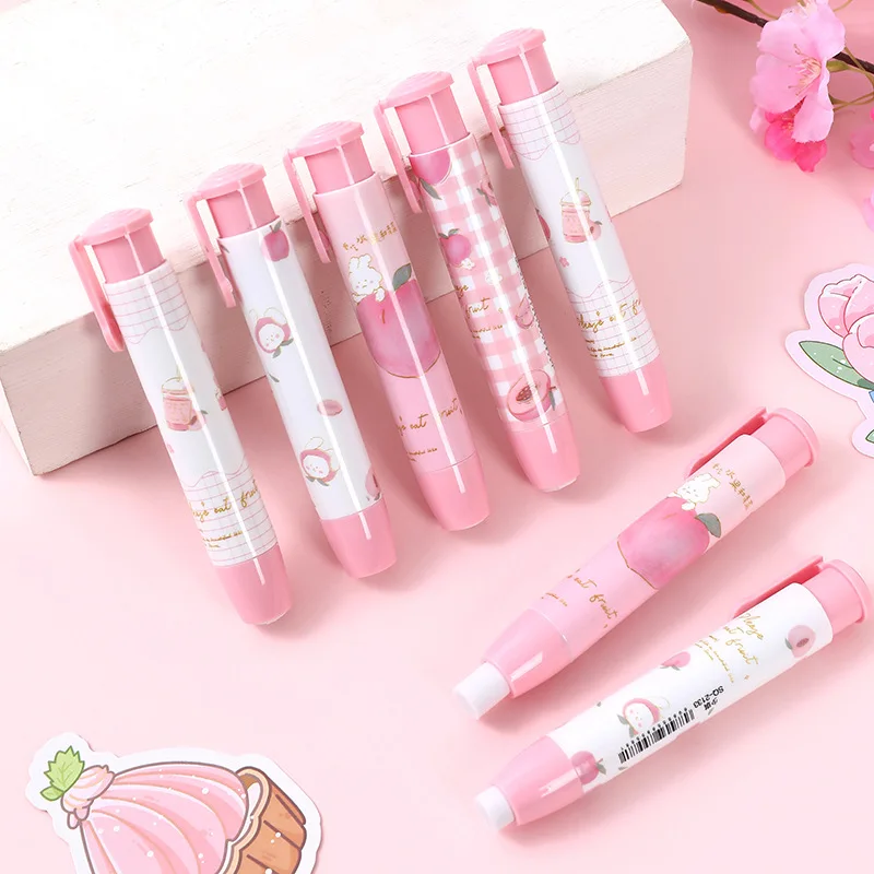 Kawaii Juicy Peach Gomma Morbida Matita Matita Gomma Scuola Forniture Per Ufficio Cancelleria Coreana Regalo Per Bambini Disegno Gomme Da Cancellare P