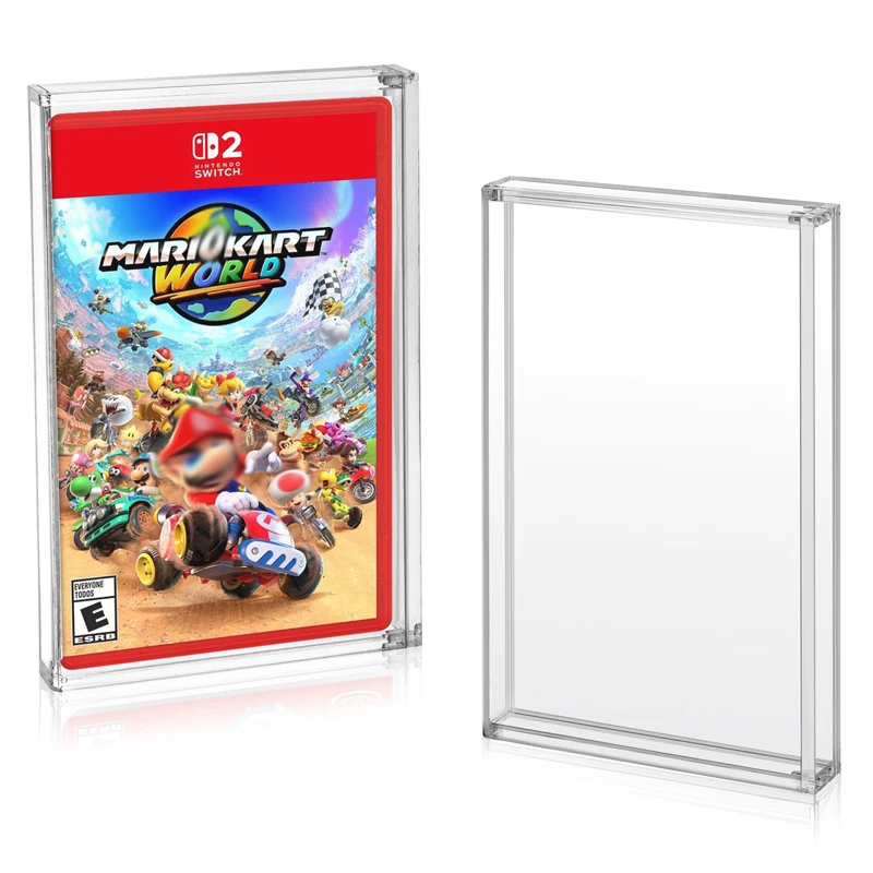 Set di 4 supporti per carte da gioco in acrilico trasparente, per