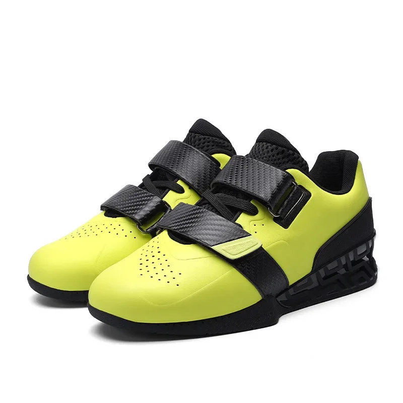 Balance Pro Fitness Sneakers Hook Loop Gym Weight Lifting Boots for Men Women Athletic Golden Sliver Deep Squat Shoes