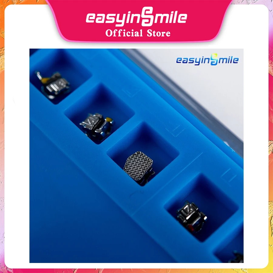 Easyinsmile 10Packs Dental Orhto Material for Metal Bracket  Roth / MBT 345 022 Self LigatingMini Braces