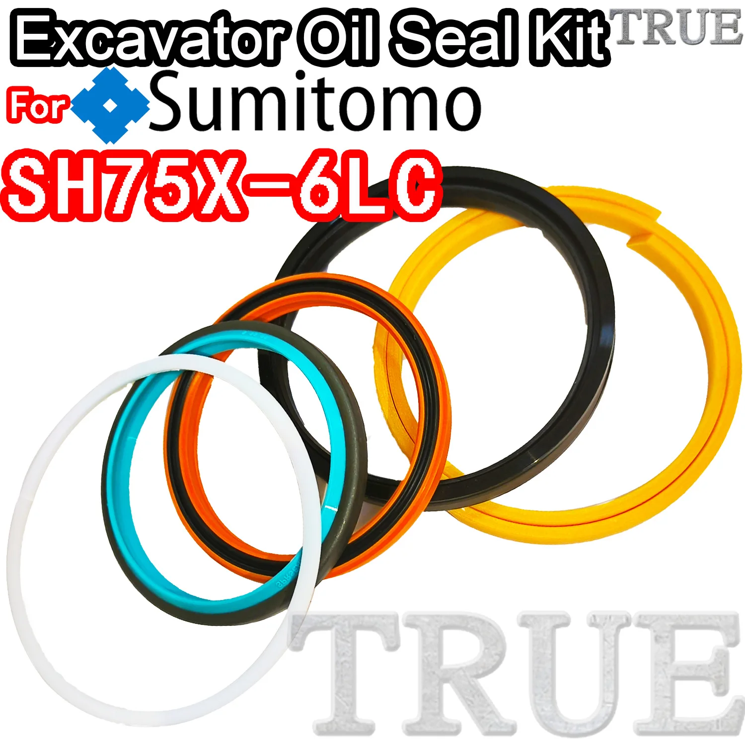 

For SH75X-6LC Sumitomo Oil Seal Excavator Repair Kit SH75X 6LC Control Pilot Valve Blade TRAVEL Joystick Engine O-ring Cylinder