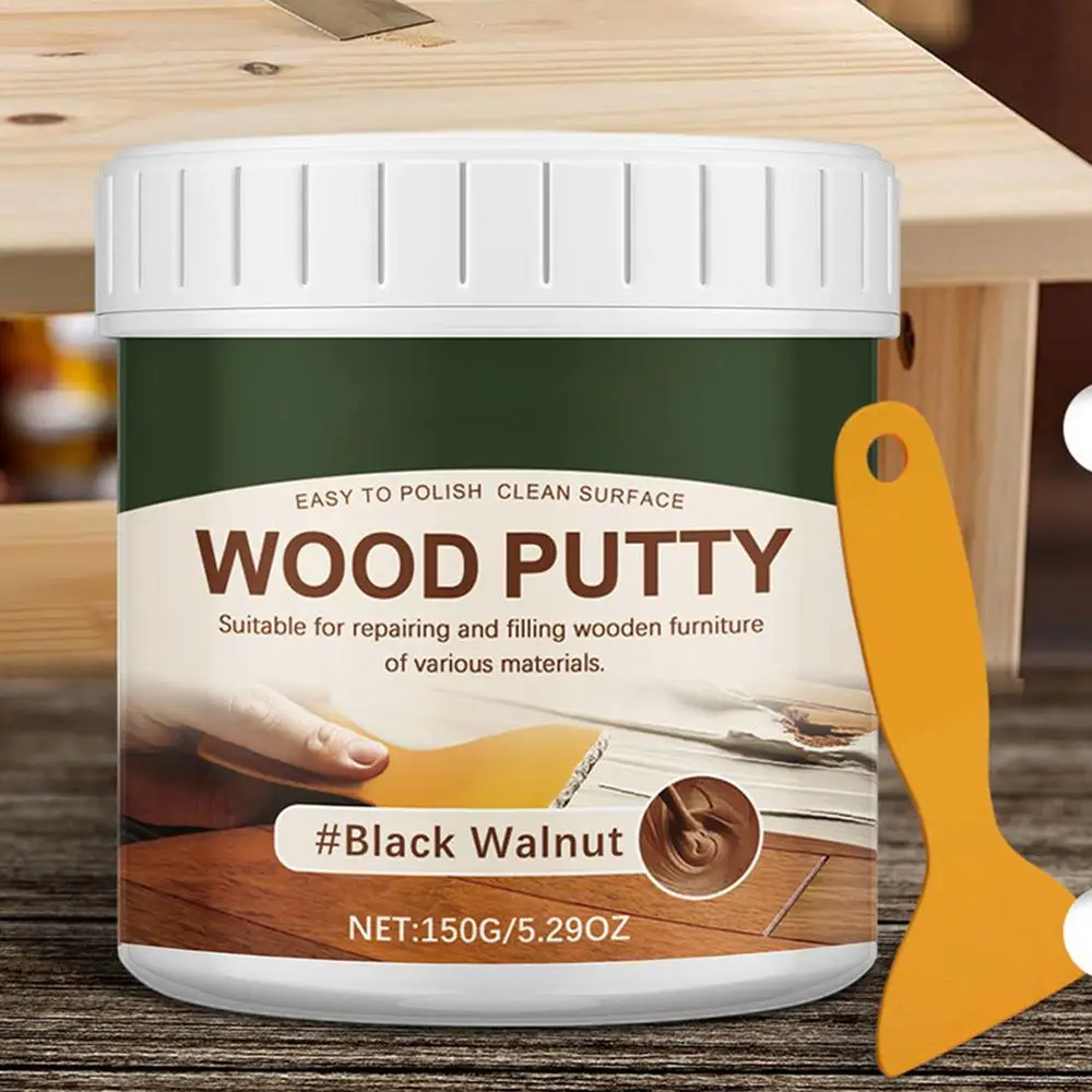 Description Picture 3 of item150g Stainable Wood Crack Filler Wood Furniture Repair Kit Touch Up Wood Putty Wood Caulking Filler For Repairing Wood Scratches