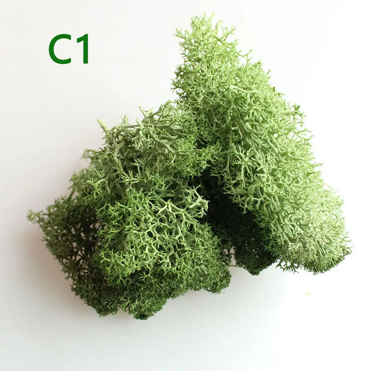 Colorful Natural Artificial Moss Plant DIY Dried Reindeer Moss 3D