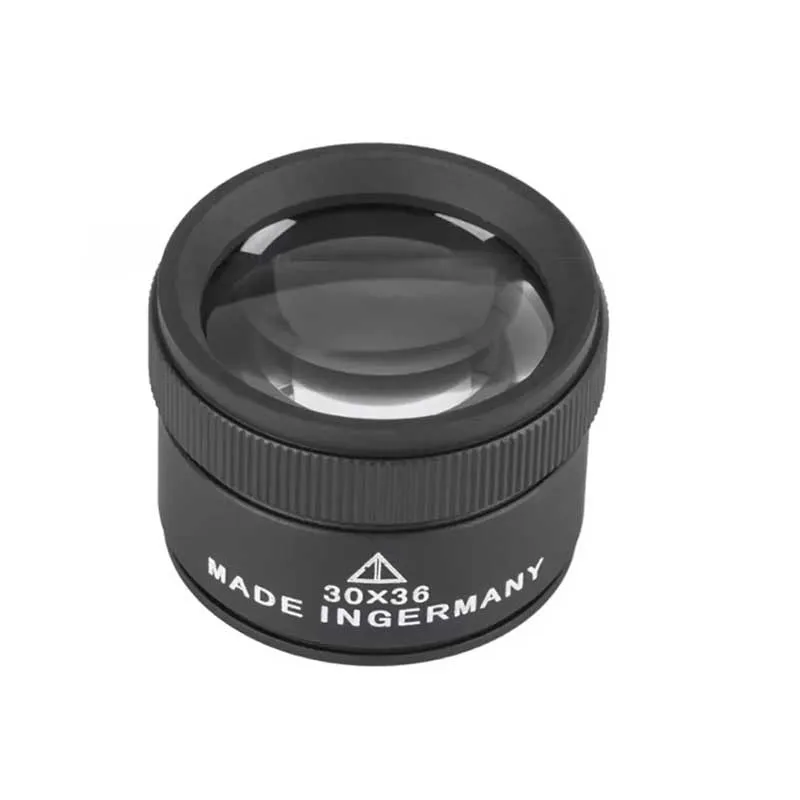 Magnifying Glass 30x36 Optical Portable Pocket For Jewelry Coin Stamps Watch Repair