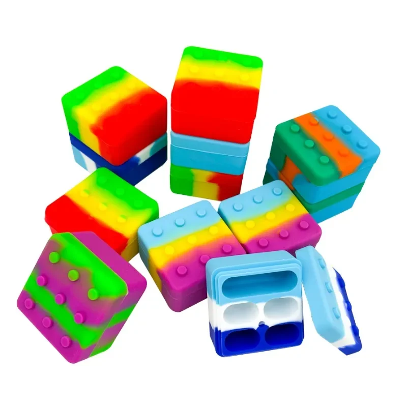 26ml Square Cigarette Paste Box Silicone Storage Box Porous Storage Portable