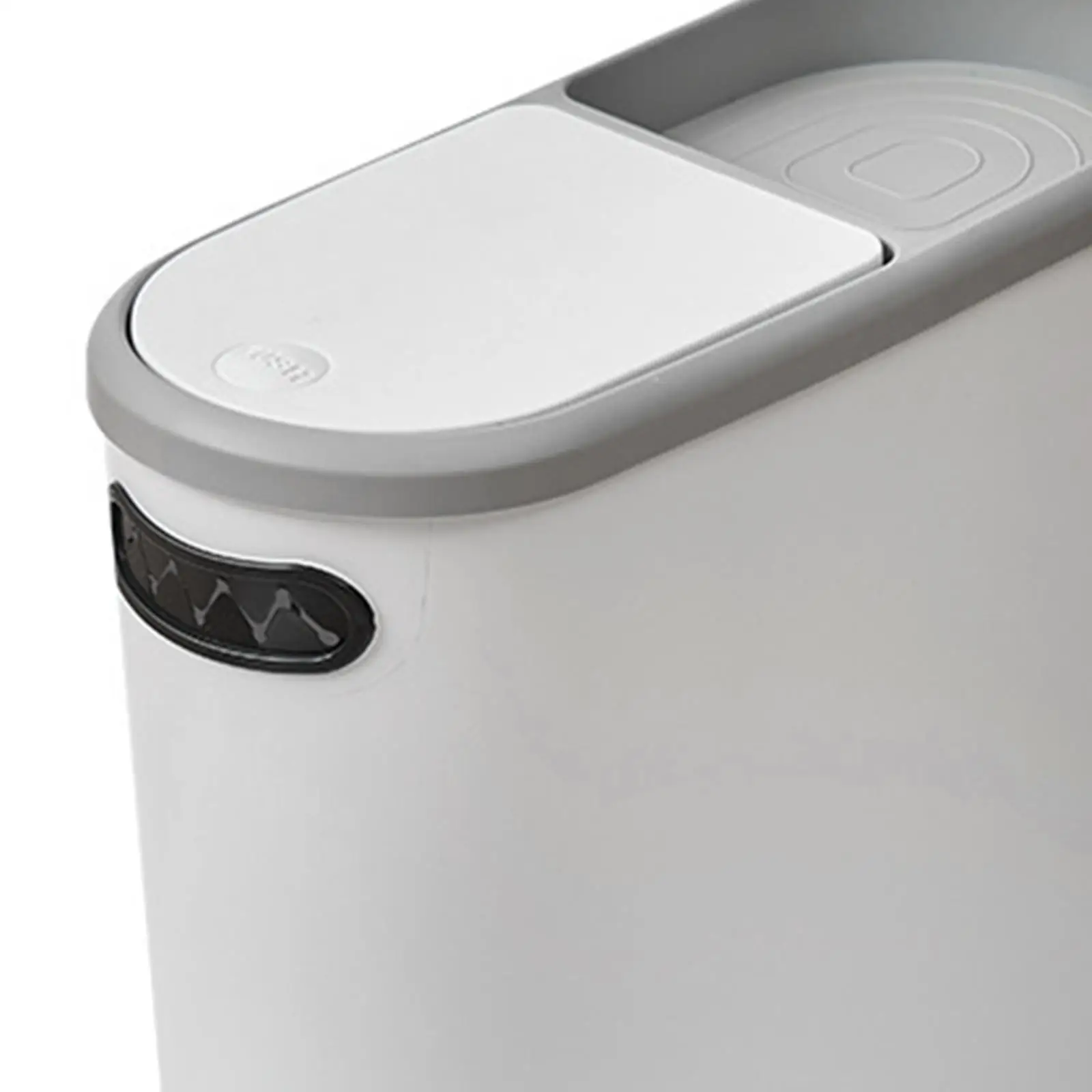 Nordic Dustbin Bathroom Trash Can 10L Simple Thin Narrow Garbage Can Kitchen Wastebasket for Office Study Home Living Garage