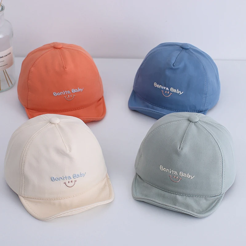 Summer Baby Baseball Cap For Toddler Boys Girls Soft Eaves Hat Cute Letter Infant Adjustable Caps