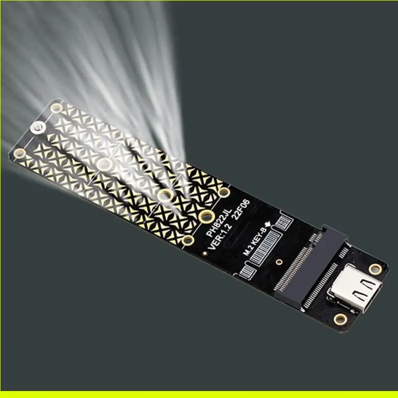 SZSU M.2 NVME USB 3.2 Adapter M.2 B Key 10Gbps Solid States Disk Type C Hard Drive Converters for 2230/2242/2260/2280