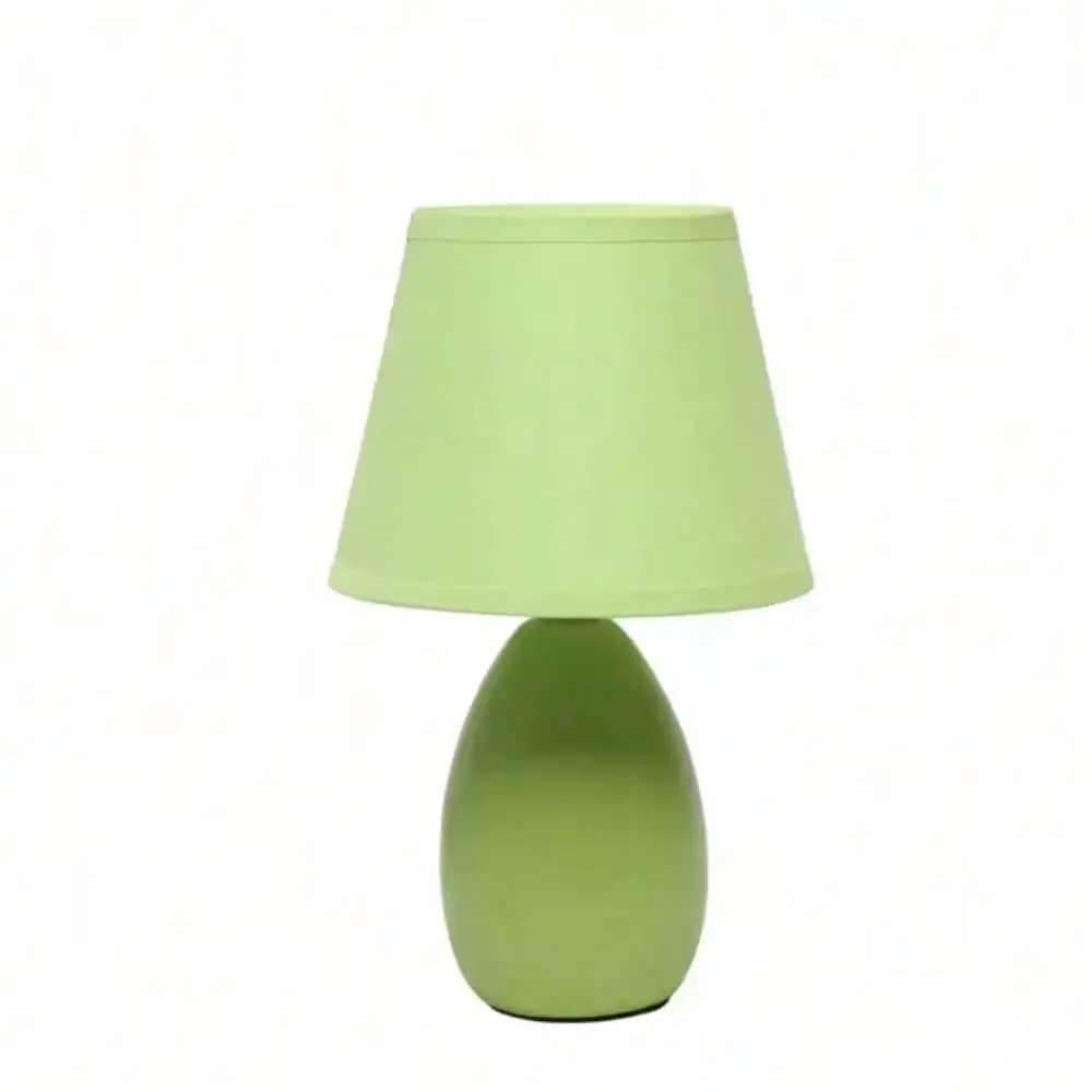 Oval Egg Ceramic Mini Table Lamp for Bedroom, Bedside for Nightstands, Table Lamp for Living Room,Suitable for Small Space