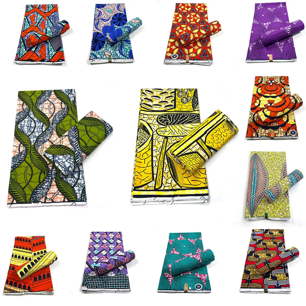 2022 Высококачественная хлопковая восковая ткань африканские принты воск Анкары