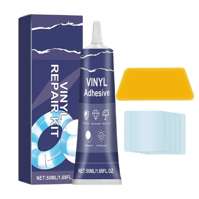 

Inflatable Patch Raft Patch Kit With 50ml Glue For Repair Professional Pool Liner Patch Repair Inflatable Mattress Patch Kit Air