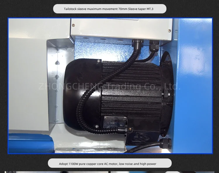New Electric High-power Household Metal Lathe CQ6133 Desktop Lathe Small Process