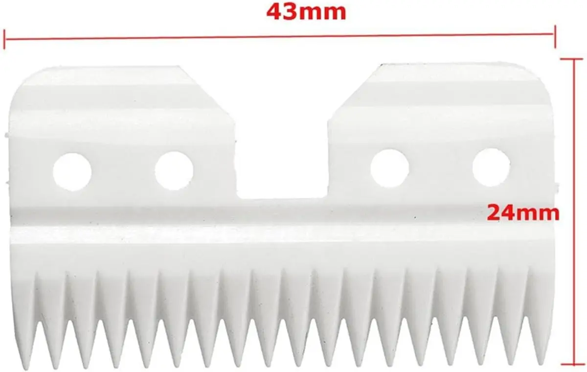 Barber Hair Clipper Blade 18 Teeth Ceramic and Steel for Oster A5 Wahl KM2 KM5 KM10 Andis Dog Grooming Clipper