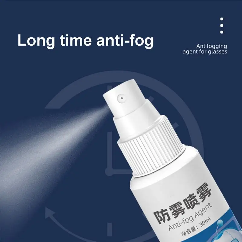 50ML Anti-Fog Spray Eyeglass Cleaner Spray Mild Formula 30ml Lens Cleaner And Defogger Swim Goggles Snorkel