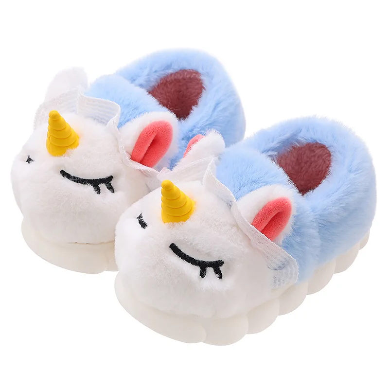 Kids Slippers Autumn Winter Children Cotton Indoor Anti Slip
