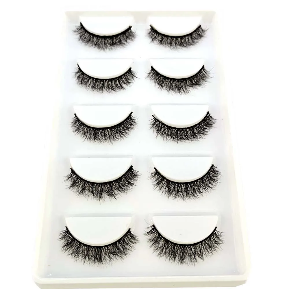 

Sexy 5 pairs Mink Eyelashes 3D False lashes Thick Crisscross Makeup Eyelash Extension Natural Volume Soft Faux Cils Eye Lashes