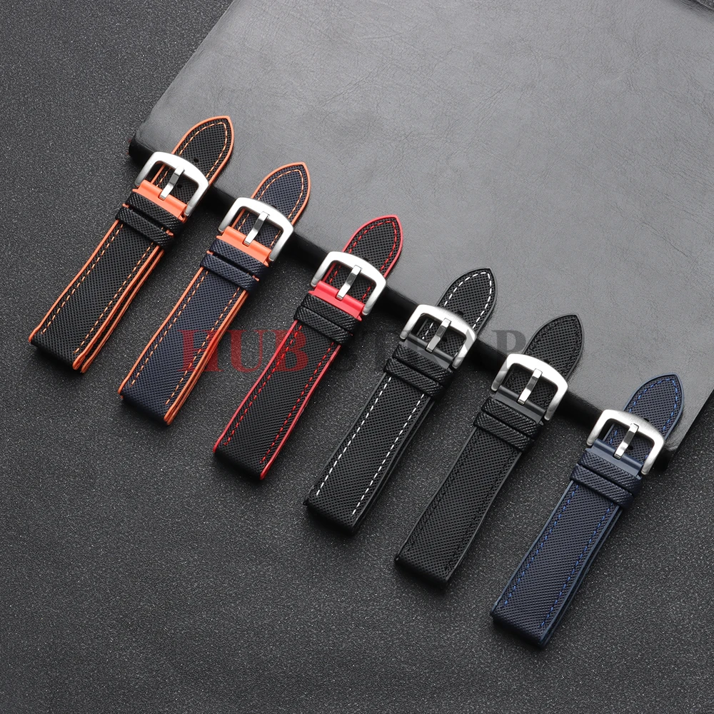 Versatile Canvas Nylon Waterproof Watch Strap - Sport & Business Style