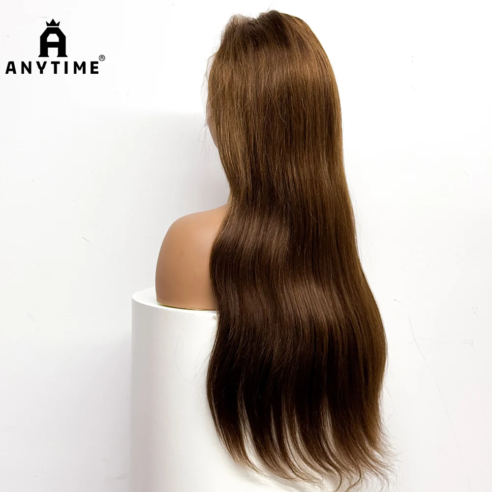 30 inches Straight Front Human Hair Wigs 280% Density 13x4 Transparent Lace Frontal Human Hair Wigs Soft Hair For Black Women