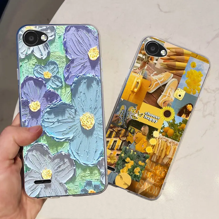 Per Lg Q6 Case Silicone Soft Tpu Fundas Phone Shell Per Lg Q6 Q6 + Q6 Plus Cover Coque Per H870 H871Lgq6 Clear Phone Case Bumper