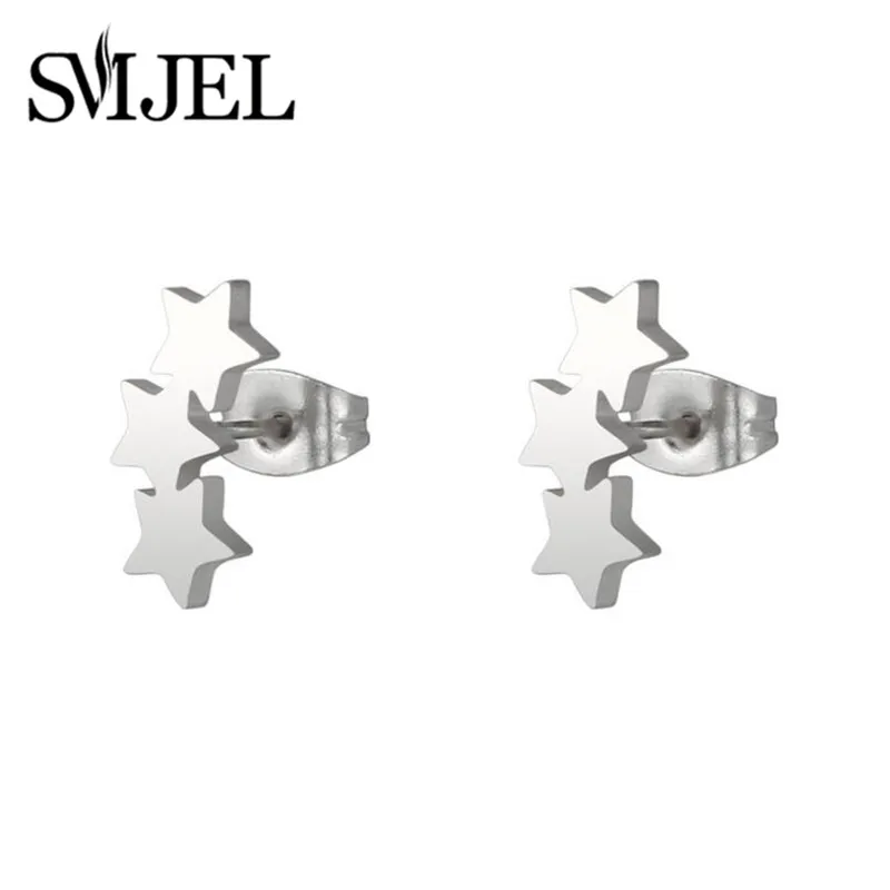 SMJEL Edelstahl Kleine Stern Ohrringe für Frauen Ästhetischer Schmuck Minimalistische Pentagramm Ohrringe Mädchen Geburtstag Schmuck Geschenke – Detail 37