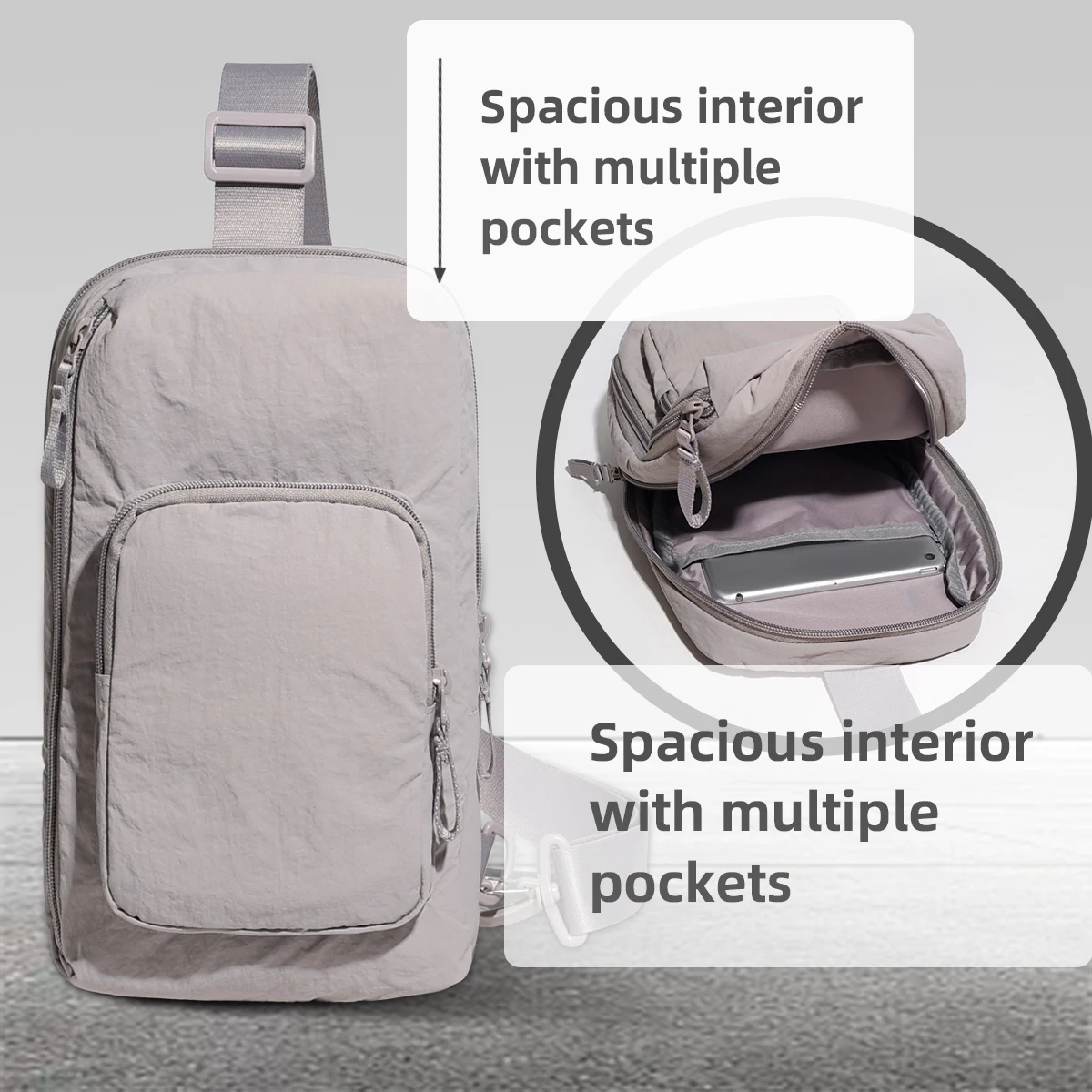 Multifunctional Chest Bag for Men 2025 New Official Outdoor Leisure Lightweight Small Shoulder Crossbody Bag for Female Couples Hiking Sports and Cycling