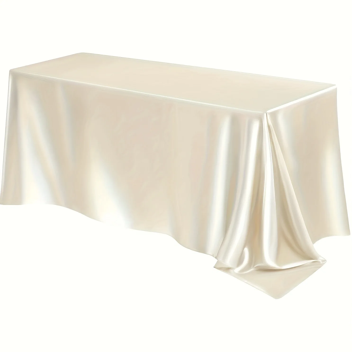 Rose Gold Satin Tablecloth - Nordic Elegance Wedding and Party Table Cover