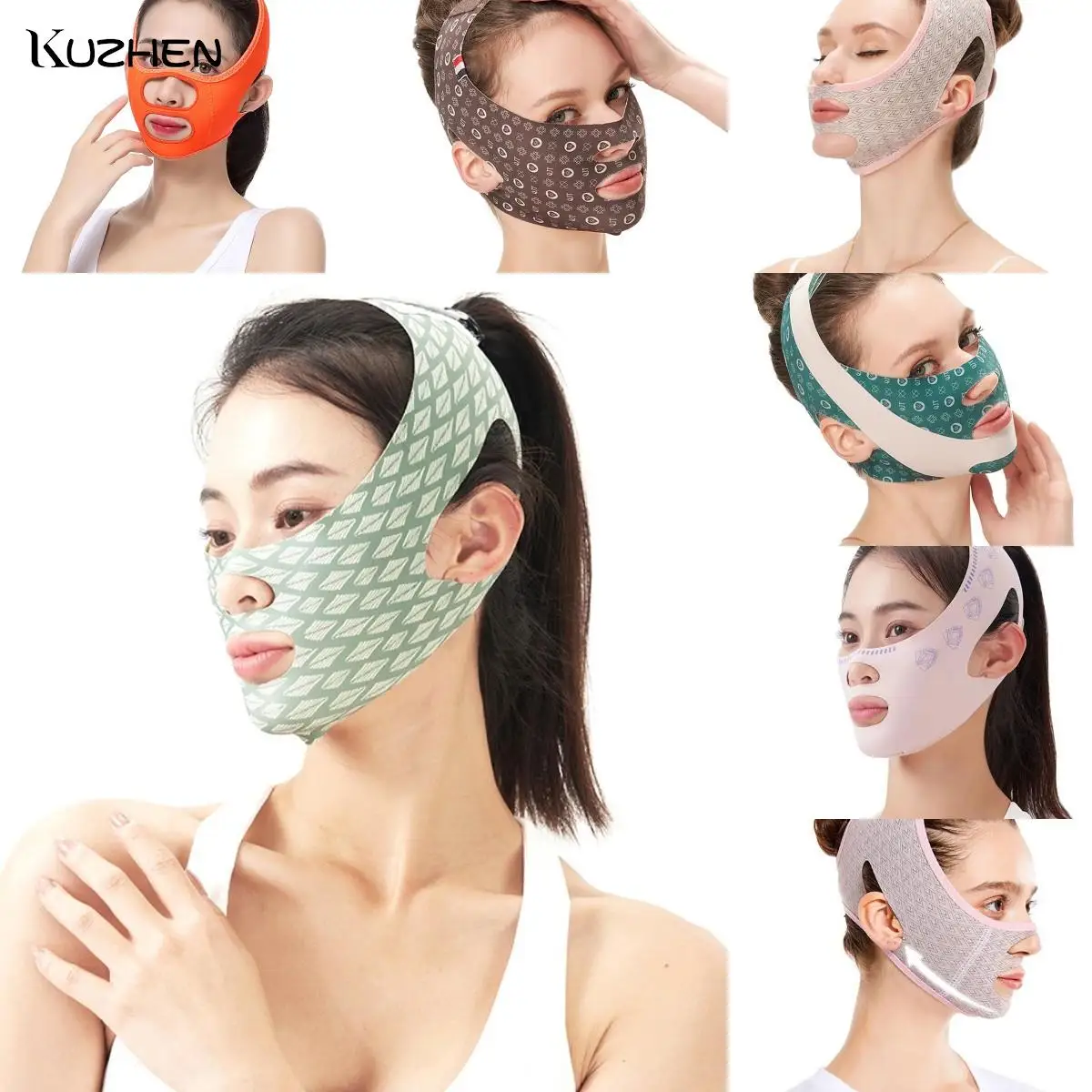 1Pc Full Face Lift Sleeping Mask 3D Riutilizzabile Traspirante Beauty Women Face-Lift Tool Rimozione Delle Rughe Fasciatura Dimagrante V Shaper