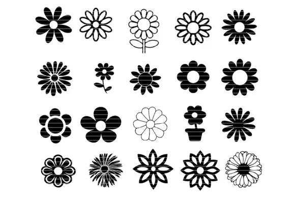 200+ Flower Craft SVG Vector File Bundle Laser Cut Vector DXF EPS AI PDF for CNC Laser/Cutting Printing Engraving wood routers for sale