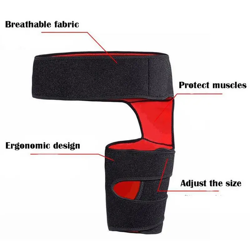 Hip Thigh Support Brace Adjustable Groin Hip Brace For Sciatica Pain Relief Women