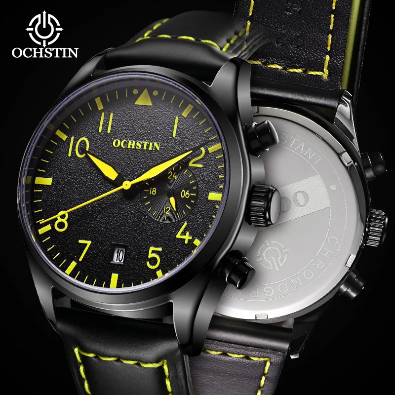 ochstin hot model 2024 personalized trend innovation creative nylon series multi-function quartz movement men's quartz watch