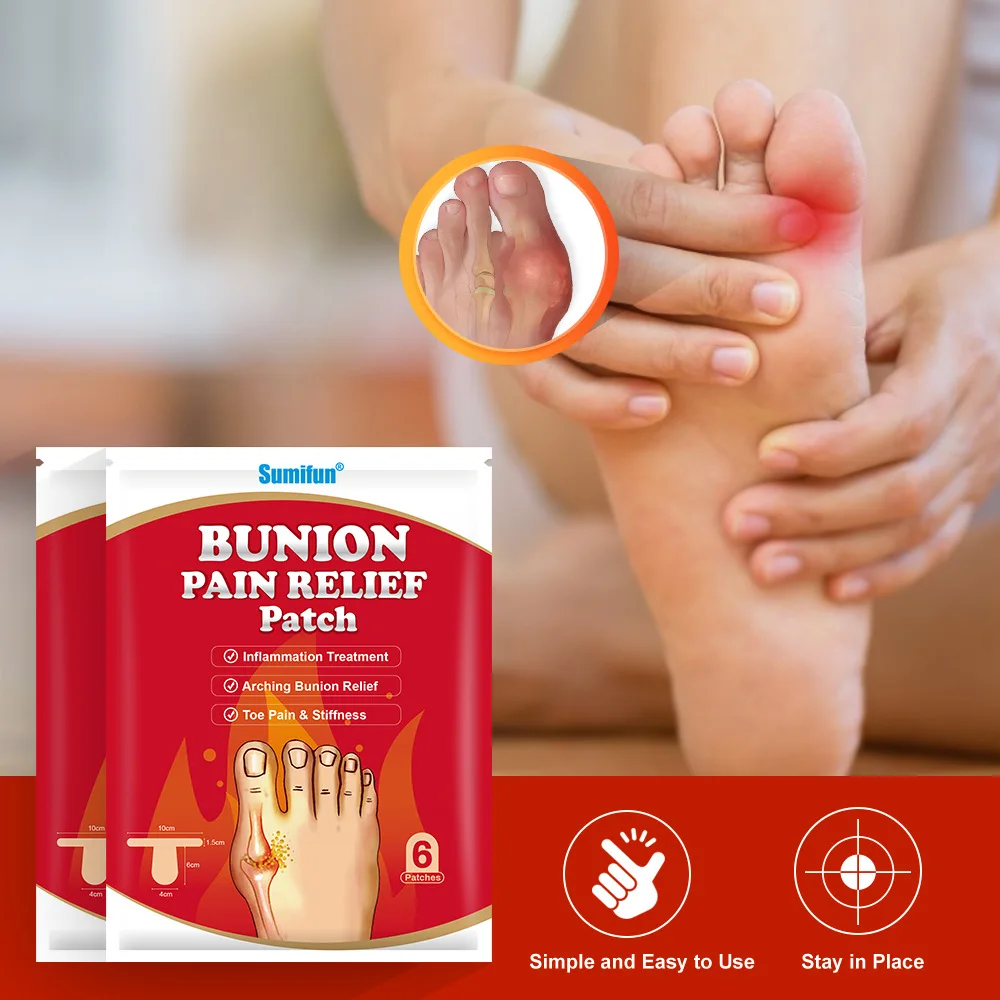 Gout Plaster Toe Bunion Hallux Valgus Pain Relief Care Stickers Finger Thumb Joint Sprain Ache Massage Plaster pain analgesic cream
