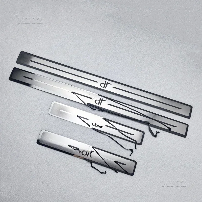 For Chery Dr 4.0/5.0/6.0 Accessories Stainless Steel Auto Door Sill Scuff Plate Anti-Kick Pedal Trim Protect -