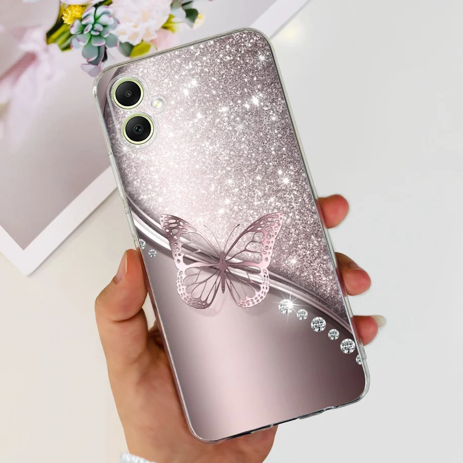 Fashion Butterfly Soft Silicone Back Cover Case for Samsung Galaxy A05/A05S (2023)