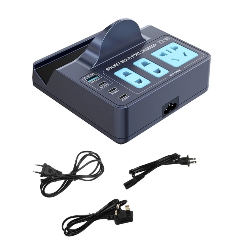 

Power Outlet Charging Socket 1000W QC3.0 Fast TypeC PD45W Laptops Socket Support 15W Cordless