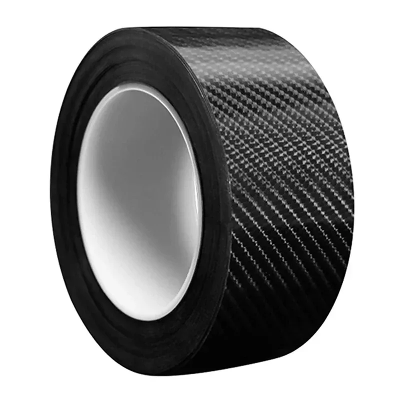 1/4PC Carbon Fiber Car Sticker Pasting Protective Strip Car Sill Rearview Mirror Anti Scratch Tape Waterproof Protective Film