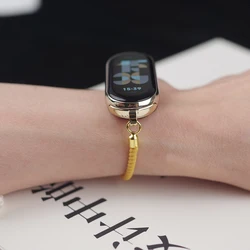 New Design Twist Rope Bracelet Strap - Mi Band 6 5 4 3 (Yellow)