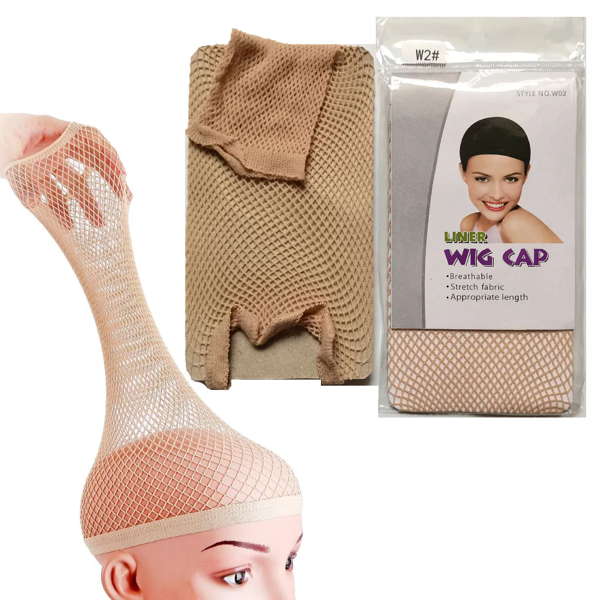 Hair Nets 1PC Nylon Stretchable Elastic Mesh Weaving Wig Caps Women Making Wig Tools