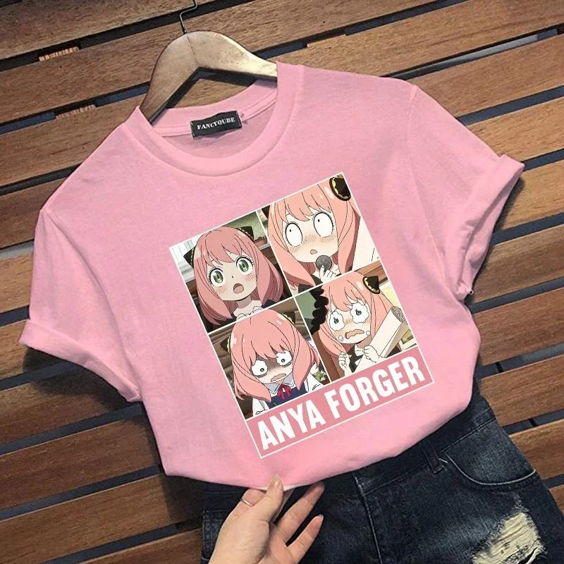 Kawaii Anime Anya Forger Printed T-Shirt Women's Fashion