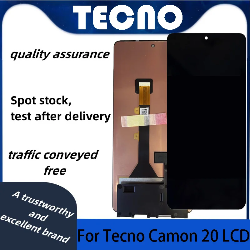 

For Tecno Camon 20 Pro CK6n CK7n CK8n CK9n X678B X6710 LCD Display Touch Screen Digitizer Assembly Repair Parts Replacement