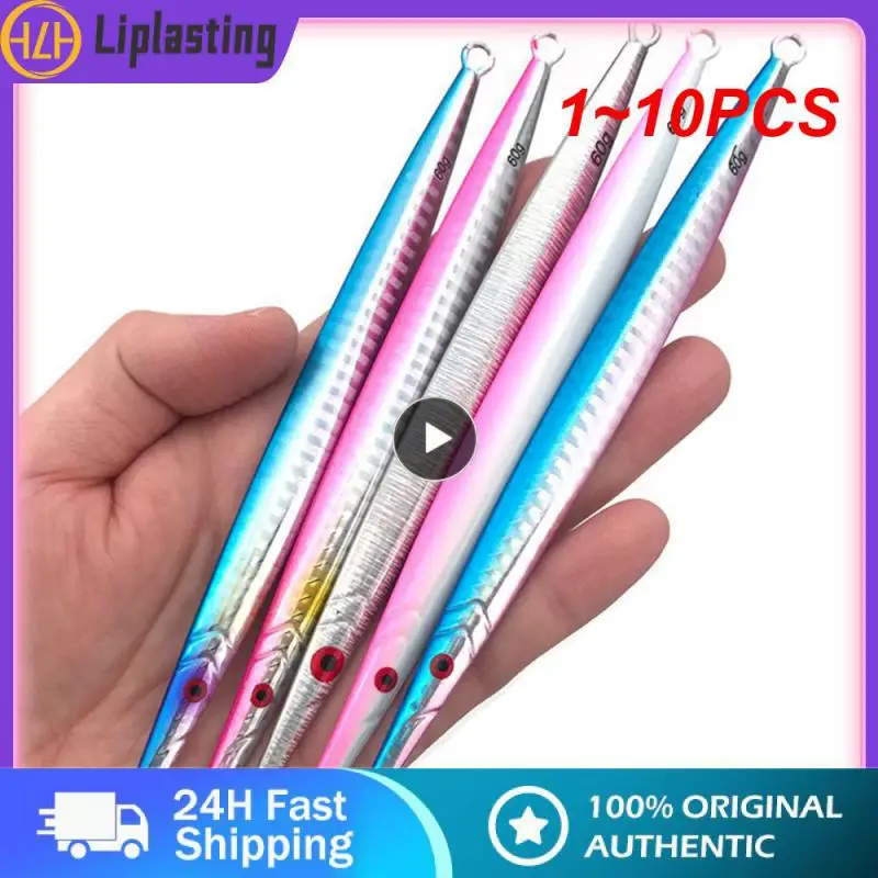 

1 ~ 10 шт. металлическая джиг-приманка 60 г 80 г светящаяся Тонущая искусственная жесткая приманка для джиггинга приманка для Пресноводной морской рыбалки Снасть