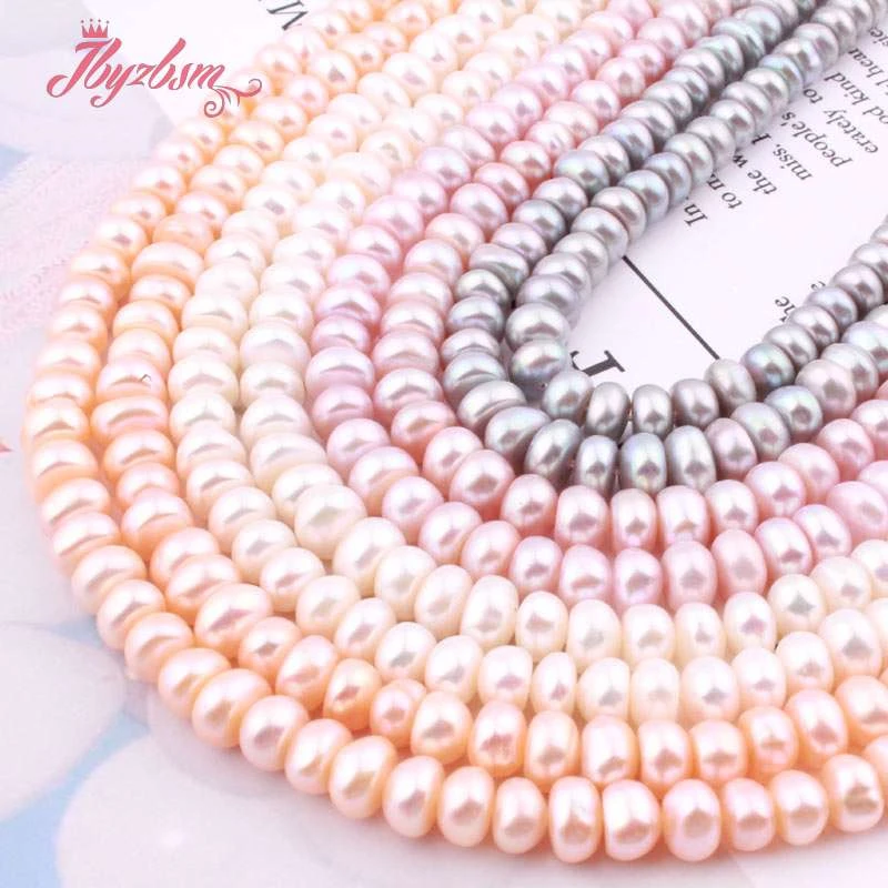 Natural AA Grade Freshwater Pearl 5x6mm Rondelle Beads Loose Stone Beads For Jewelry Making DIY Necklace Bracelet Strand 15