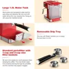 Retro Espresso Machine with Milk Frother, 15 Bar Pump Professional Cappuccino and Latte Machine, 1.5L Removable Water Tank 6
