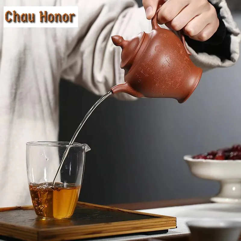 300ml Authentic Yixing Teapot Purple Clay Pot Famous Beauties Handmade Beauty Pot Raw Ore Mud Kettle Customized Chinese Tea Set
