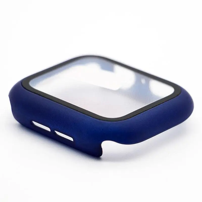 Premium Tempered Glass Apple Watch Case with PC Bumper Protector