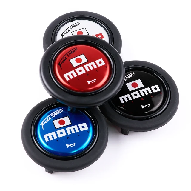 momo RACE ステアリング ブラック ホーンボタン付 Momo-ステアリング