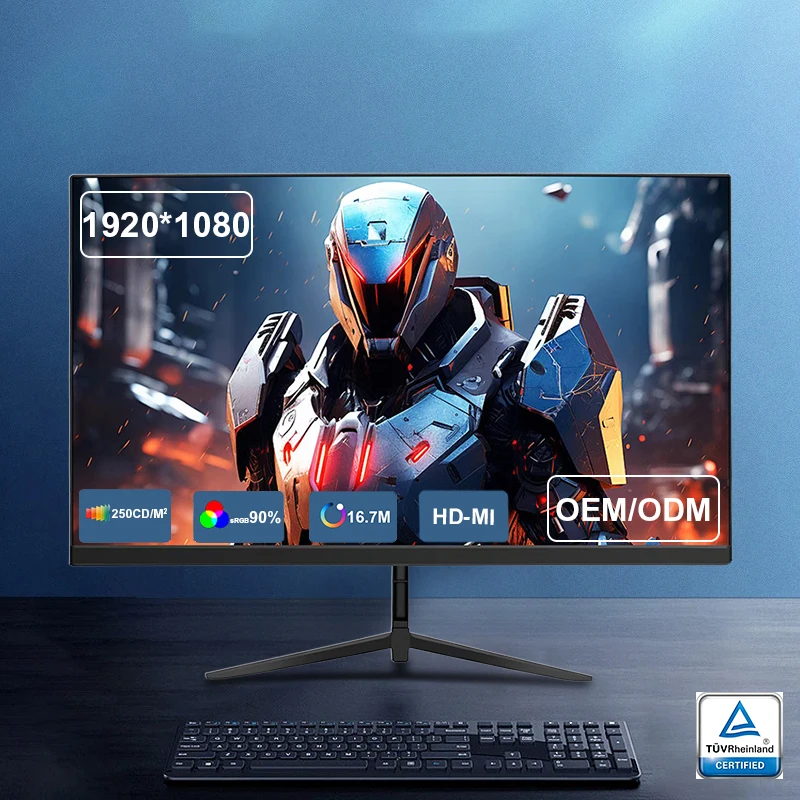 23.8인치 초슬림 프레임리스 1080p 75Hz 100Hz 165Hz 180Hz 240Hz IPS 와이드 스크린 게이밍 모니터 데스크탑 컴퓨터 LCD LED RGB 디스플레이