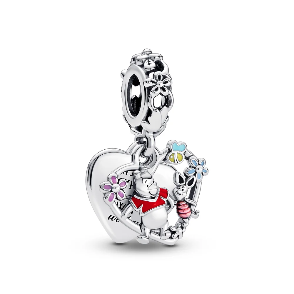 925 Sterling Silver The Winnie Bead Animal Piglet Eeyore Chamrs Fit Original Pendolo Stitch Bracelet DIY Making Bead 4