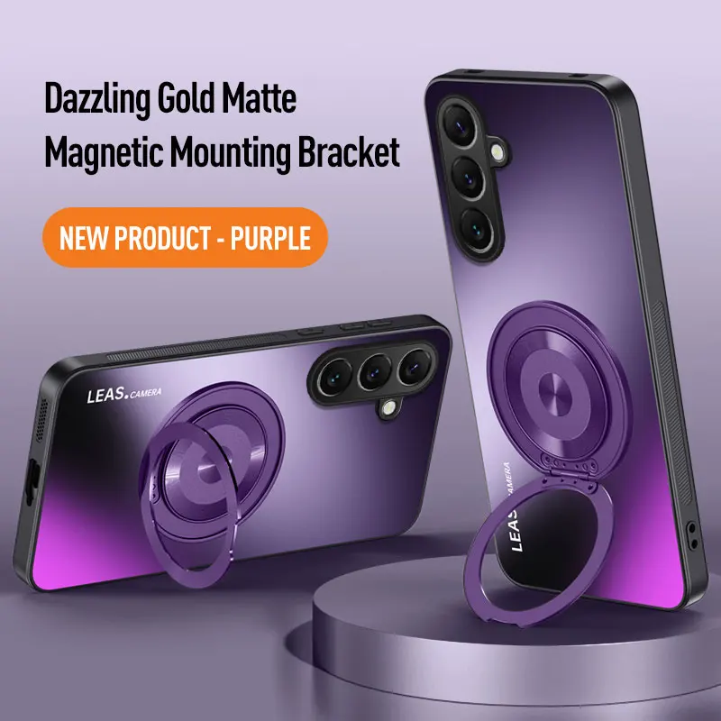 Magnetic Ring Stand Phone Case with Enhanced Protection