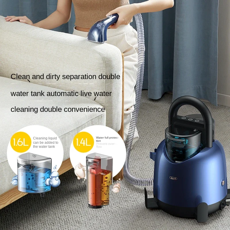 Nettoyeur à vapeur électrique pour tissus de canapé et tapis, Machine de  nettoyage à haute pression avec aspiration intégrée pour rideaux -  AliExpress