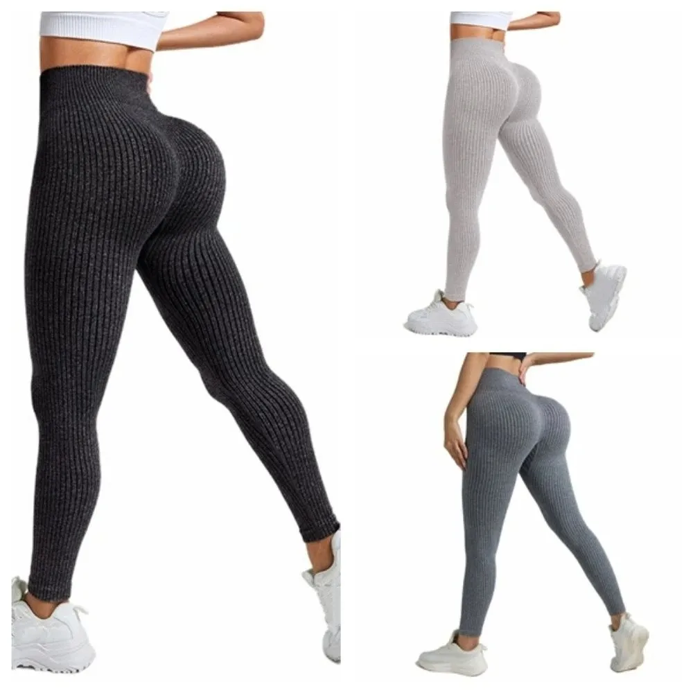 Fitness Women Yoga Long Pants Seamless High Waist Sports Running Pants Skinny Tummy Control Women Yoga Leggings Running